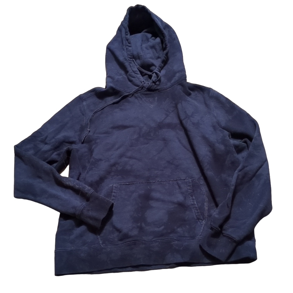 Wellen By Huckberry Vintage Wash Tie Dye Pullover in Navy Tie Dye Size Large